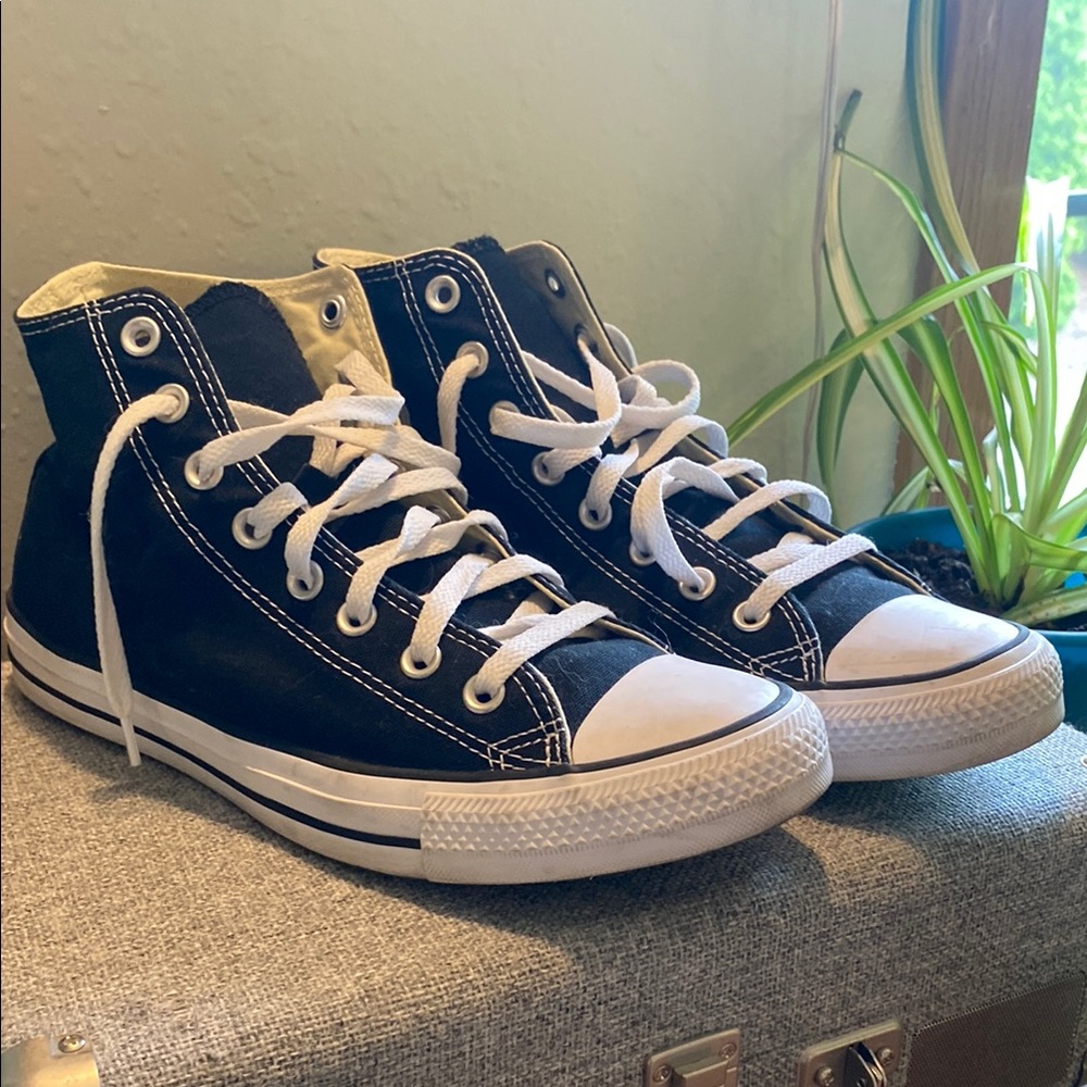 Converse Black and White High-Tops